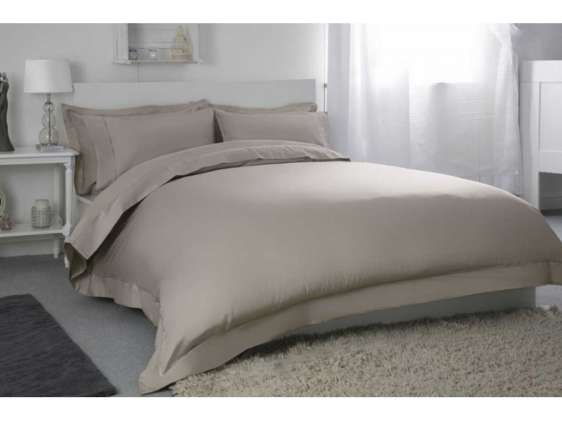 Belledorm 400 Thread Count Sateen Egyptian Cotton Pillowcases in Pewter